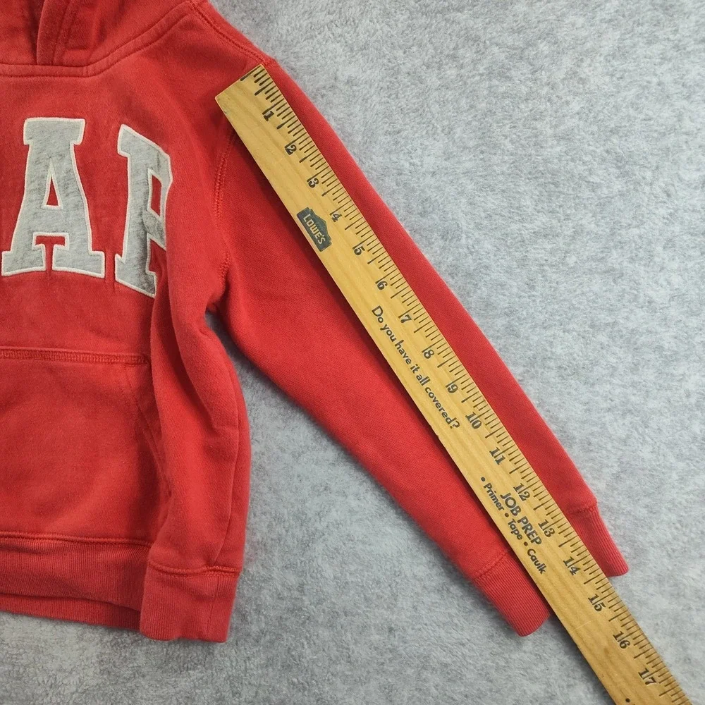 GAP Kid's Sweatshirt Size 5 Year Toddler Red Long Sleeve‎ Kanga Pocket Hoodie 📏